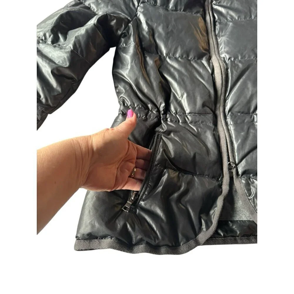 Banana Republic Women's Sz XS Black Puffer Down Fill Full Double  Zip Jacket